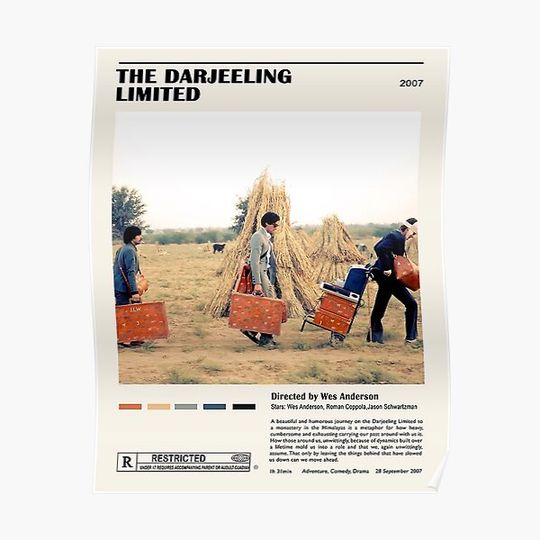 Discover the darjeeling limited Movie Poster Premium Matte Vertical Poster