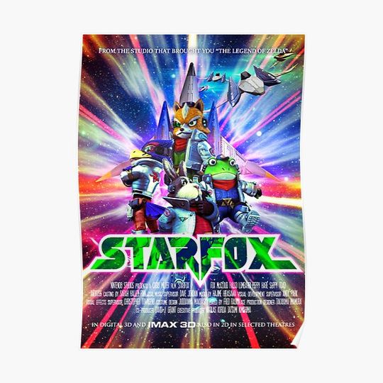 Discover StarFox Movie Poster Premium Matte Vertical Poster