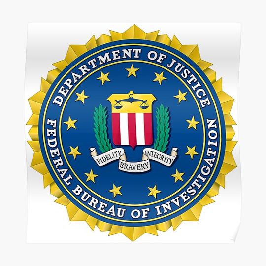 Discover FBI Design Logo Seal Premium Matte Vertical Poster