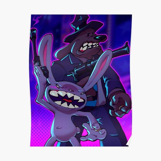 Discover Sam and Max commit mischief Premium Matte Vertical Poster