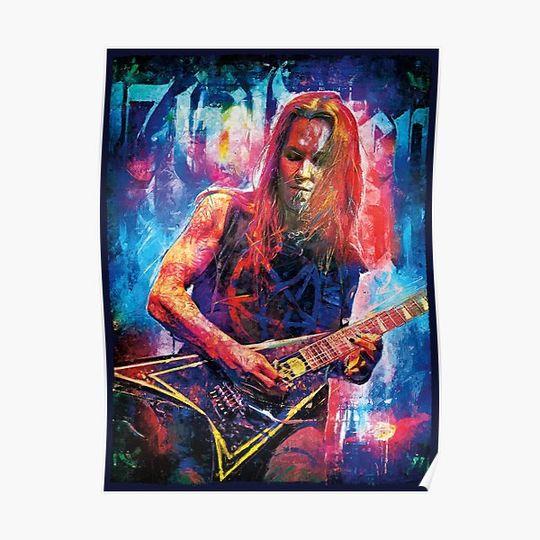 Discover Children Of Bodom’s Alexi Laiho frontman tribute art Premium Matte Vertical Poster