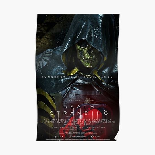 Discover Tomorrow Is In Your Hand | Higgs - Death Stranding Premium Matte Vertical Poster