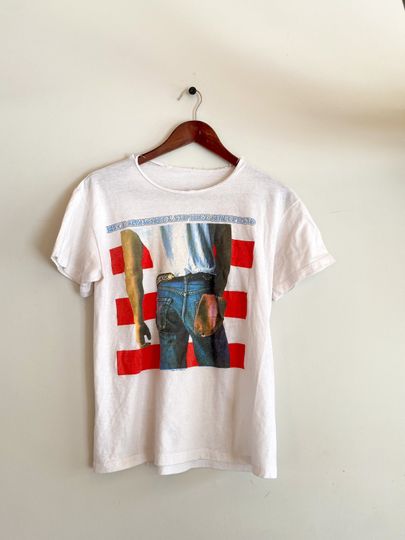1984 Bruce Springsteen & the e street band graphic tee | Bruce Springsteen Album Cover Shirt