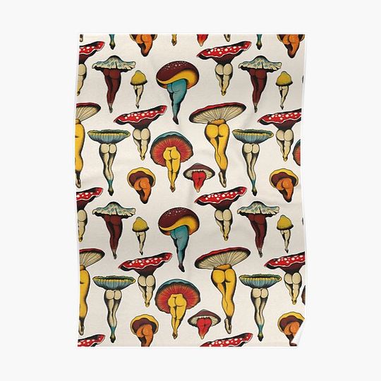 Discover Sexy Mushroom Premium Matte Vertical Poster