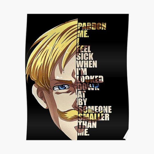 Discover Escanor - Seven deadly sins Premium Matte Vertical Poster
