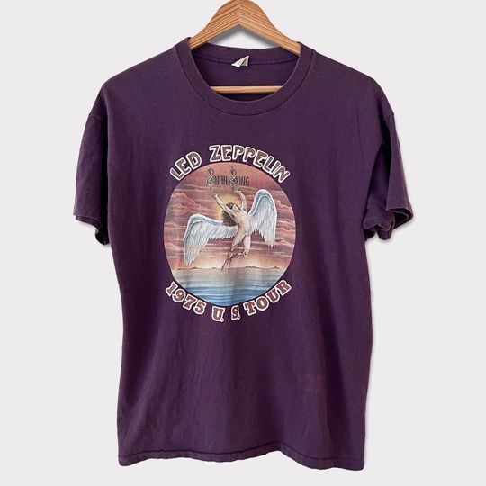 Discover 1975 LE.D ZE.PP.ELIN US Tour Atlantic Records Edition Vintage Promo Rock Tee Shirt