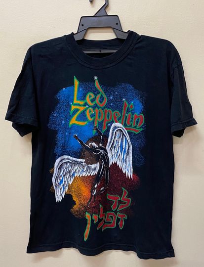 Discover Vintage 90s LE.D ZE.PP.ELIN bootleg t shirt