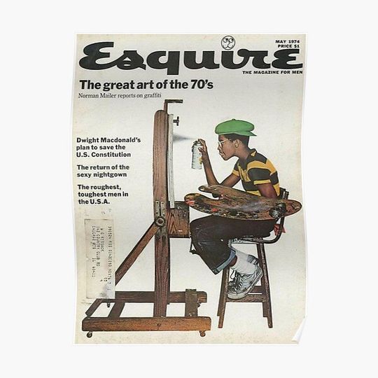 Discover The art of the 70s (Vintage esquire magazine cover) Premium Matte Vertical Poster