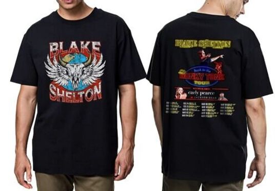 Discover Blake Shelton 2023 Tour Shirt, Blake Shelton Shirt, Back To The Honky Tonky Tour Shirt