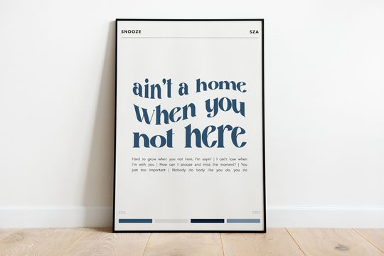 Discover Snooze SZA Poster