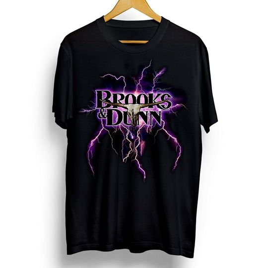 Discover Vintage Brooks Dunn Band Lightning Tour Concert T-shirt, Brooks Dunn Band Unisex