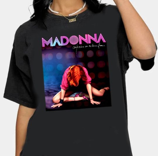 Discover Madonna Singer Vintage T-Shirt, Confessions On The Dance Floor Madonna T Shirt