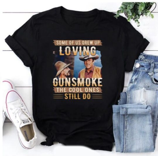 Discover Some Of Us Grew Up Loving Gunsmoke T-shirt, Vintage Gunsmoke Shirt