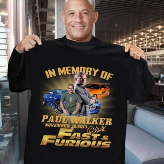 Discover In memory of Paul Walker November 30 2013 Fast and Furious, In Memory Of Paul Walker T-shirt