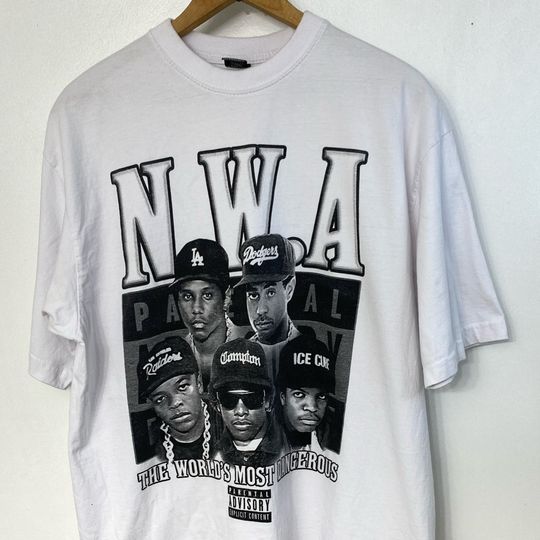 Discover N.W.A T-shirt - Ice Cube, Eazy-E, Dr. Dre - Old School Rap - Gangsta Rap - Rapper Tee