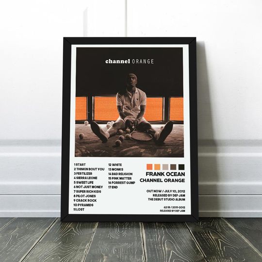 Discover Frank Ocean Channel Orange Album Tracklist Art Poster