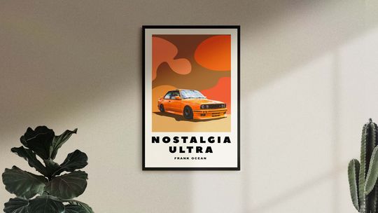 Discover Mid-Century Frank Ocean Nostalgia Ultra Album Music Poster