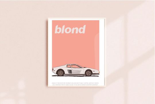 Discover Frank Ocean Blond Album Poster