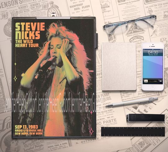 Discover Stevie Nicks Vintage Tour 1983 Poster