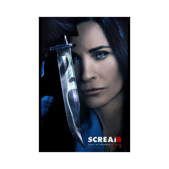 Discover Scream 6 Movie Poster Quality Glossy Print Photo Wall Art Jenna Ortega Courteney Cox