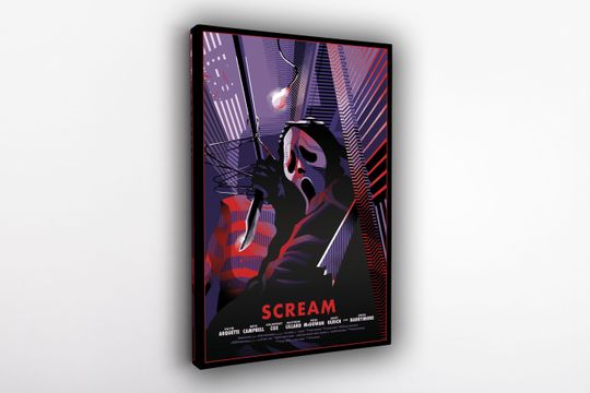 Discover Scream Movie Poster - 1996 | Neve Campbell | Canvas High Quality Wall Art Decor