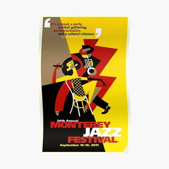 Discover Reproduction Monterey Jazz Festival Premium Matte Vertical Poster