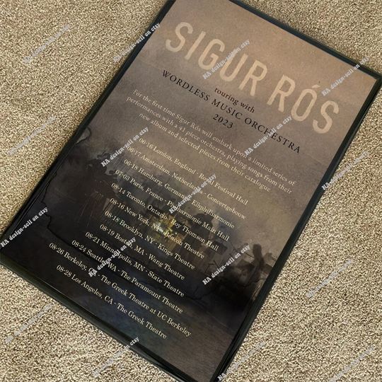 Discover Sigur Ros 2023 Tour Poster