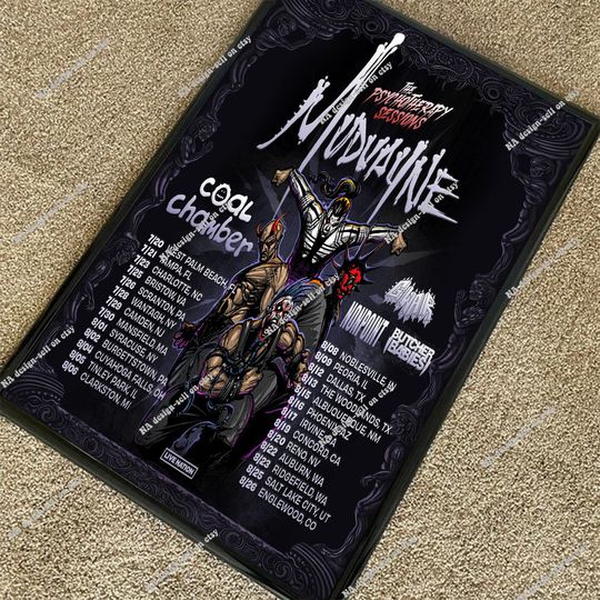Discover Mudvayne Set 2023 Tour Poster