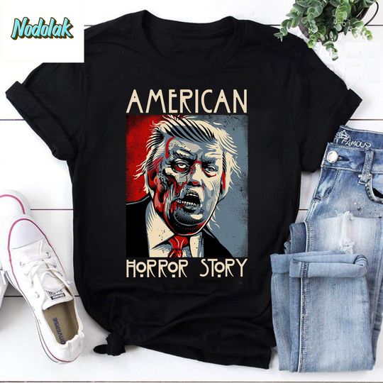 Discover Donald Trump American Horror Story Vintage T-Shirt, Donald Trump Shirt, Halloween Shirt, Horror Story Shirt