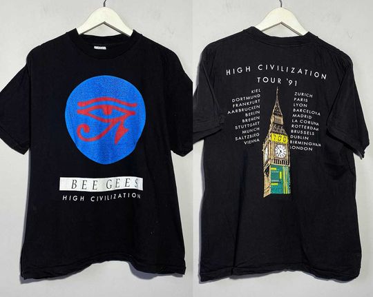Discover Bee Gees High Civilization Tour 91 T-Shirt