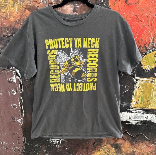 Discover Vintage protect ya neck records T-shirt
