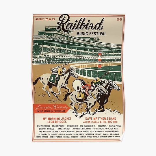 Discover Railbird Festival 2021 Premium Matte Vertical Poster
