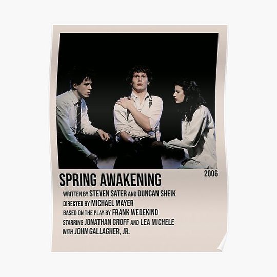 Discover Spring Awakening the Musical Movie-Style Poster Premium Matte Vertical Poster