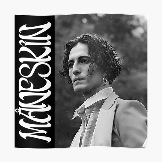 Discover Damiano David Maneskin Premium Matte Vertical Poster