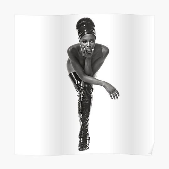 Discover Beautiful Naomi Campbell Premium Matte Vertical Poster