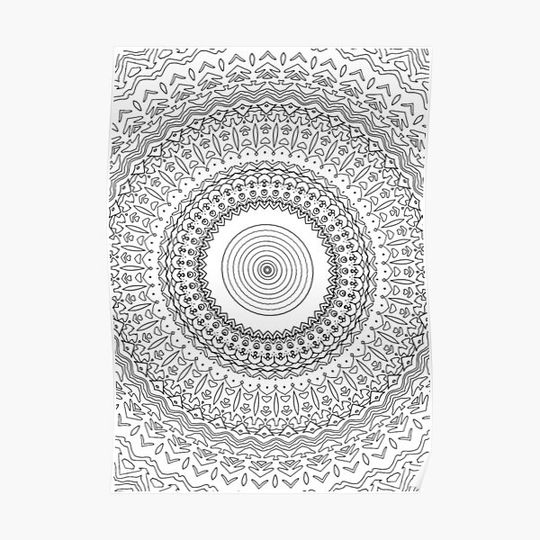 Discover Adult coloring page Premium Matte Vertical Poster