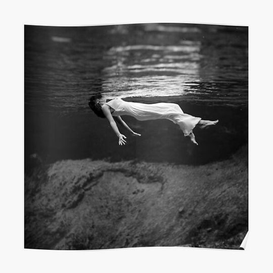 Discover Vintage Underwater Fashion Photo Premium Matte Vertical Poster