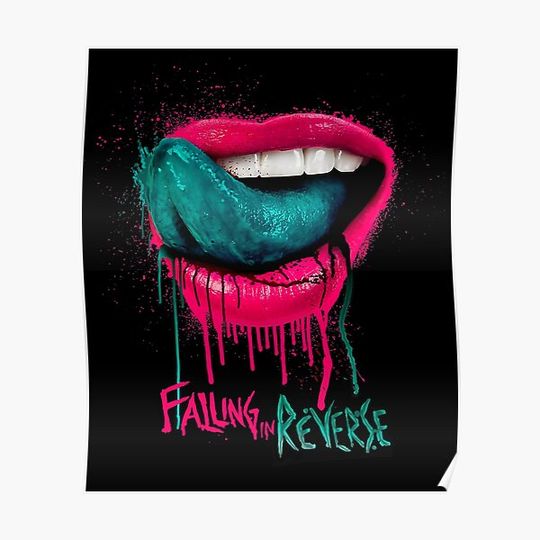 Discover Falling In Reverse - Official Merchandise - Lips Premium Matte Vertical Poster