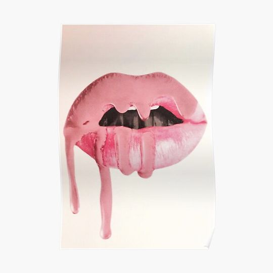Discover Kylie Jenner Lip Aesthetic Premium Matte Vertical Poster
