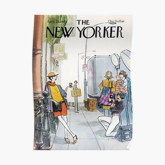 Discover New yorker 1980 Premium Matte Vertical Poster