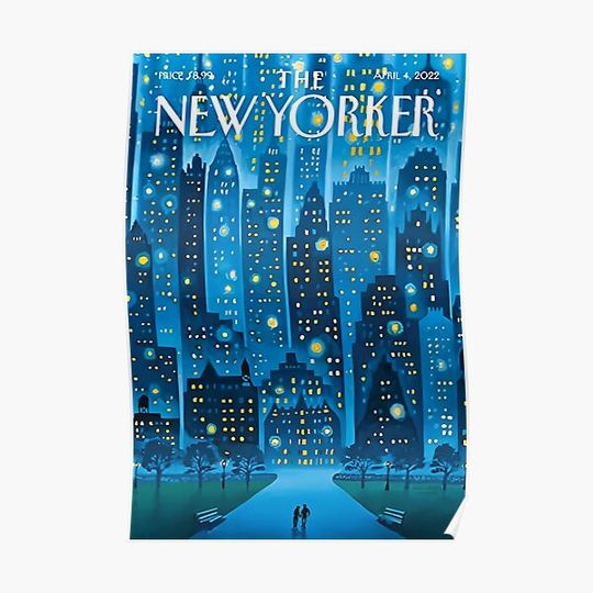 Discover The New Yorker SAUL STEINBERG poster Premium Matte Vertical Poster