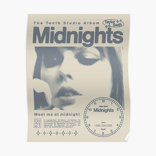 Discover Midnights Graphic Design Premium Matte Vertical Poster