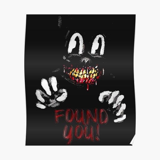 Discover Cartoon cat Creepy Horror trick or treat Premium Matte Vertical Poster
