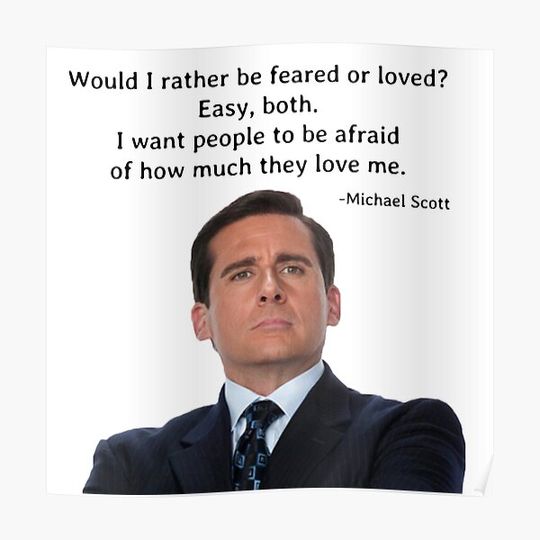 Discover Michael Scott Quote Premium Matte Vertical Poster