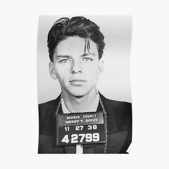 Discover Vintage Celebrity Mugshot Bergens Premium Matte Vertical Poster