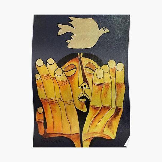 Discover CloudShang, Oswaldo Guayasamin Premium Matte Vertical Poster