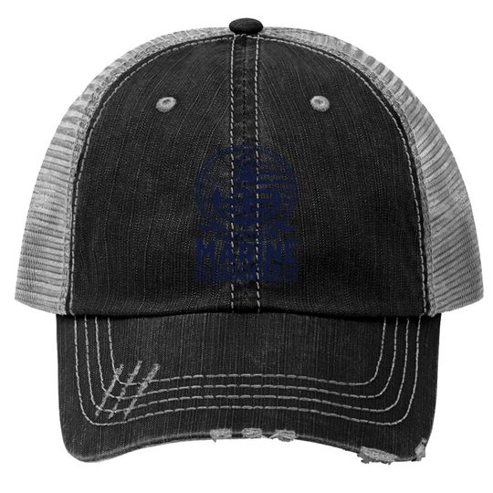 Discover Marine Daughter Proud Marine Daughter United States Of America Military Trucker Hats
