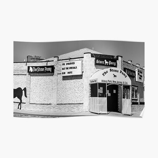 Discover The Stone Pony, Asbury Park, New Jersey Premium Matte Vertical Poster