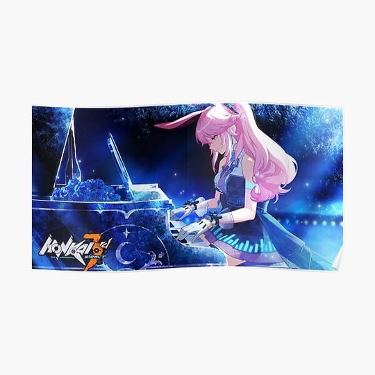 Discover Honkai Impact singer idol piano sakura Premium Matte Vertical Poster