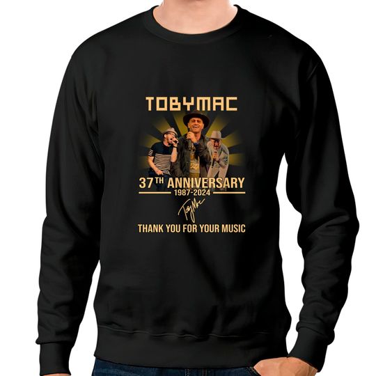 Discover TobyMac 36th Anniversary 1987-2023 Thank You For Memories Signature Sweatshirts